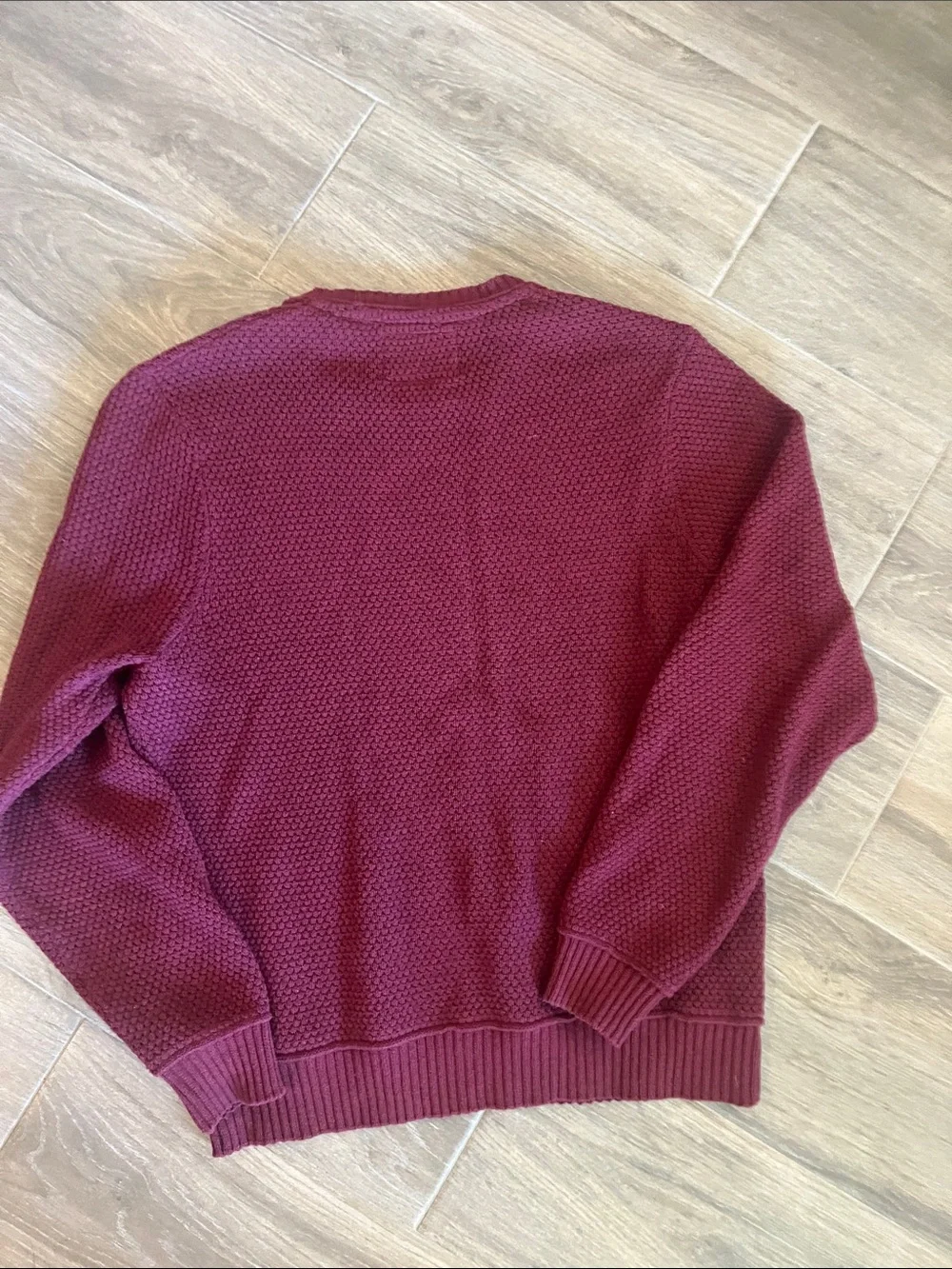 Weatherproof Men's Crewneck Sweater in Burgundy
